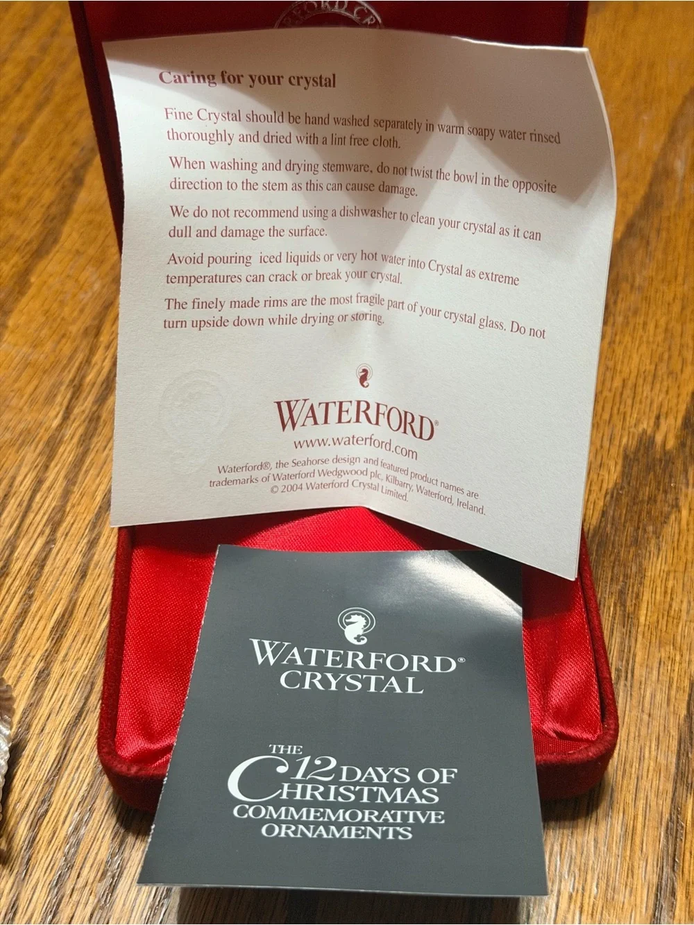 Waterford Crystal 2004 12 Days of Christmas 